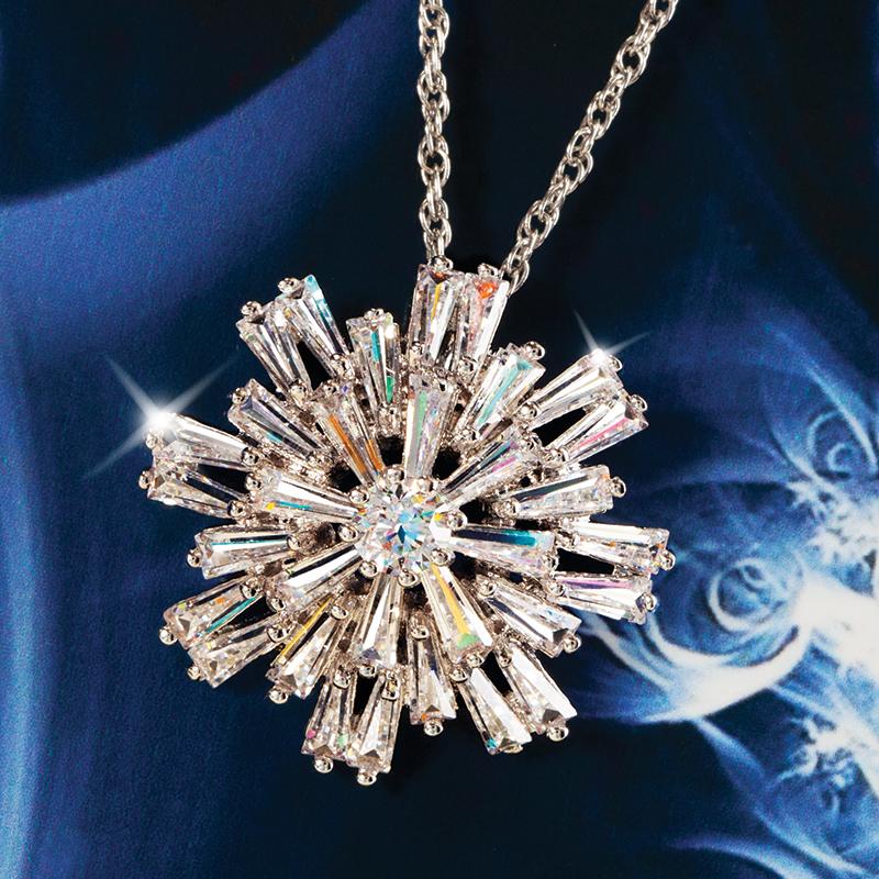 Starry Night Snowflake Pendant